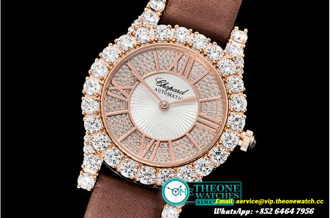 Chopard - L'Heure Du Diamant Round RG/LE (Brown) Rose Gold MY9015