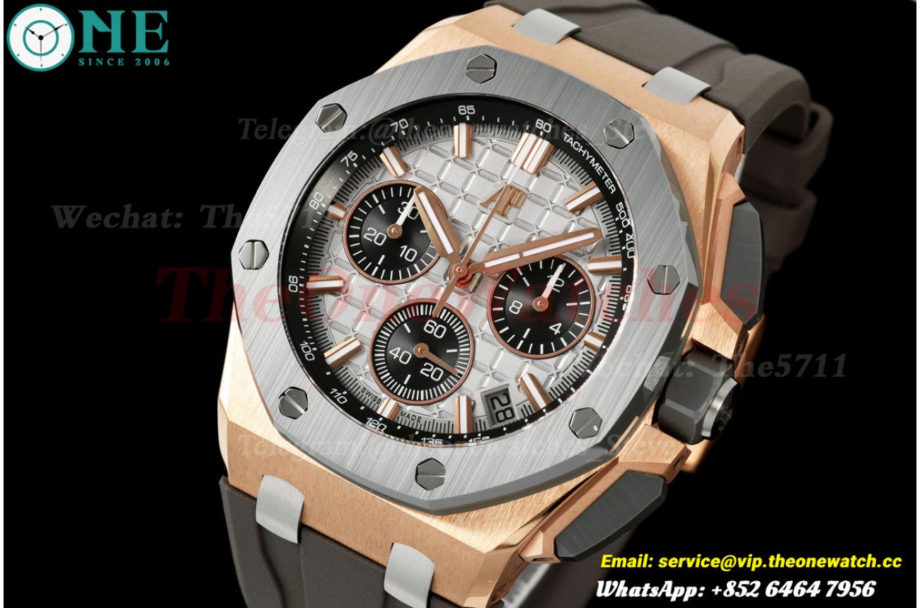 Royal Oak Offshore 26420 43mm RG/RU Grey/Stk DDF DD4401 Super Clone