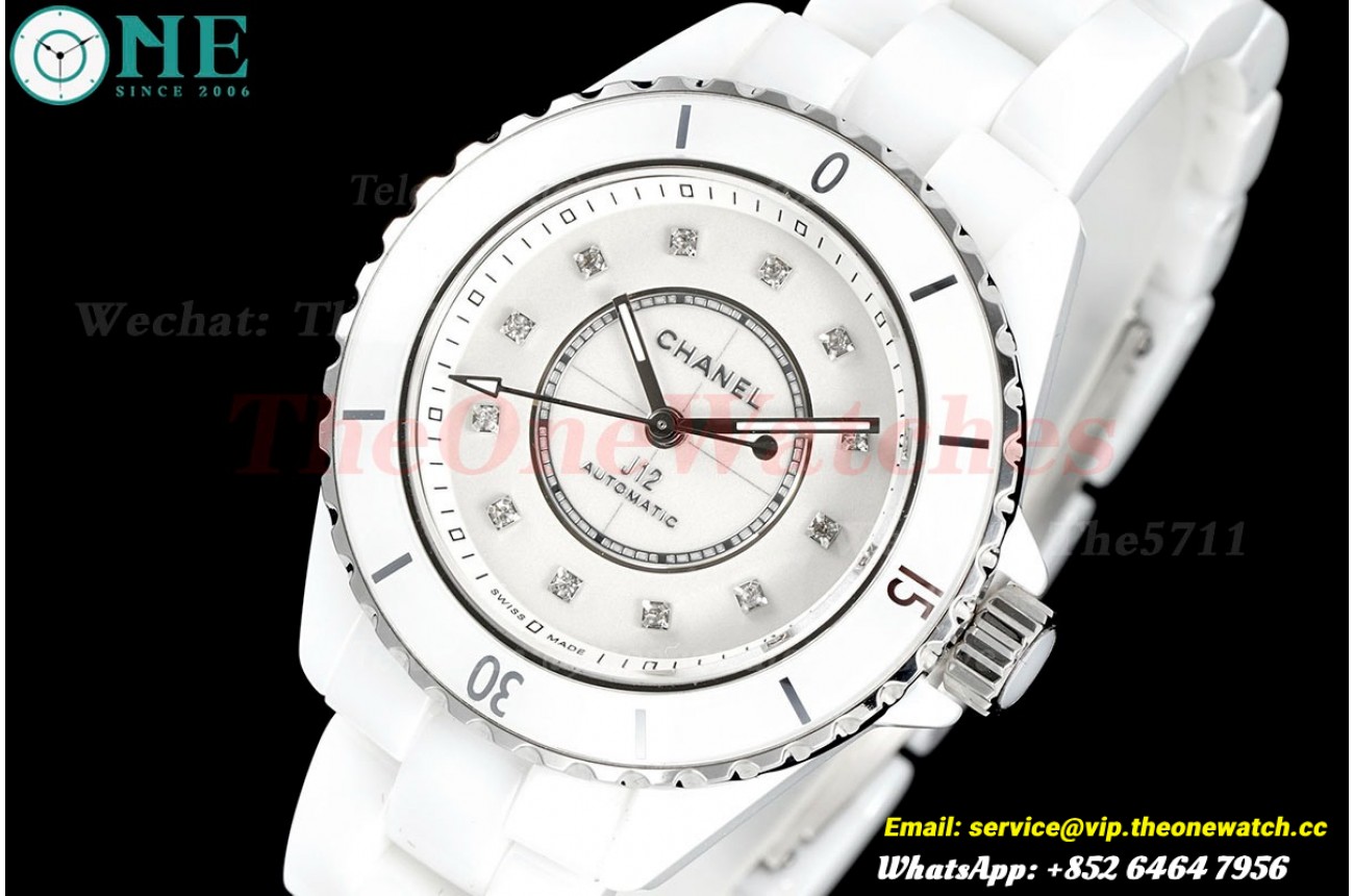 J12 33mm White Ceramic/Cer White/Dia HTF A12.2