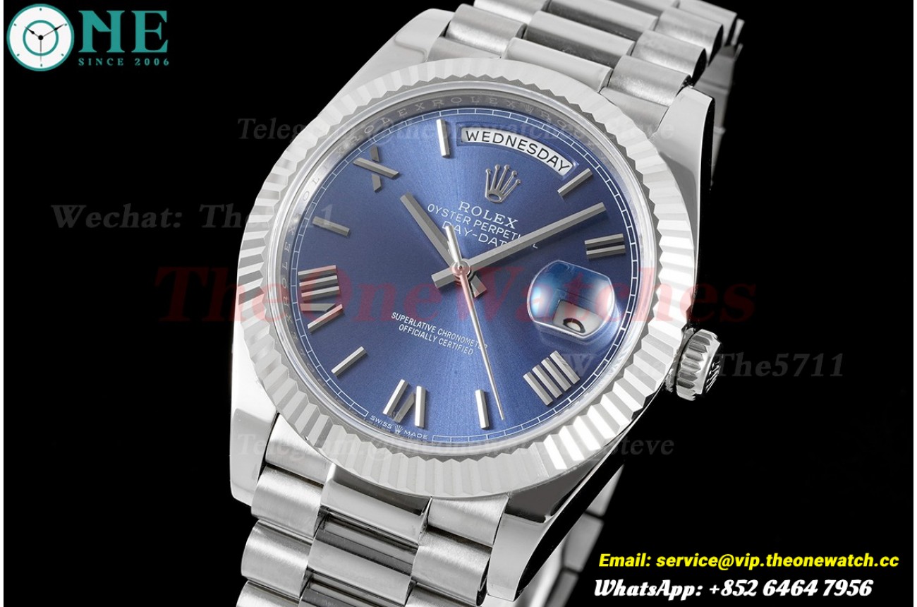 DayDate 40mm SS/SS Blue/Rmn EWEF A2836