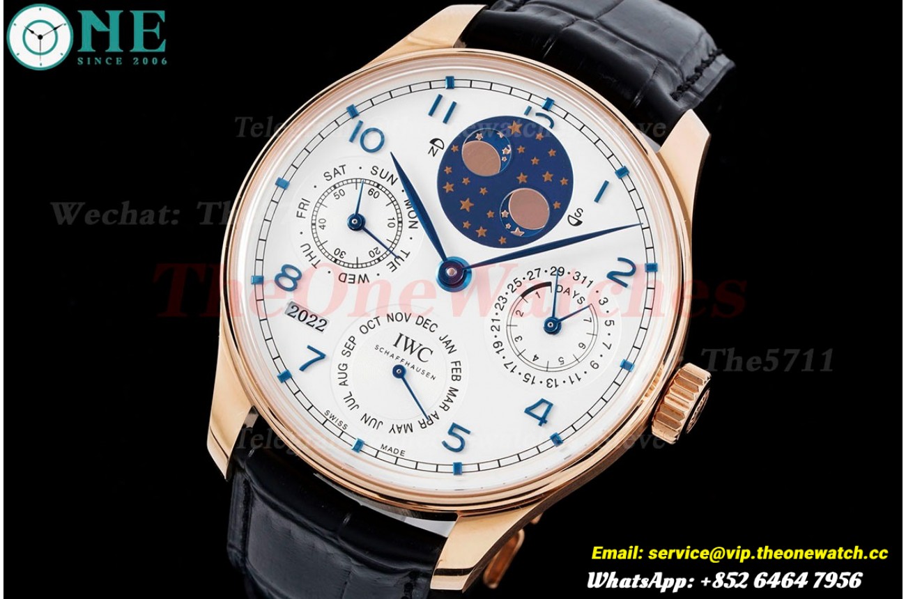 Portugieser Perpetual Calendar 5034 42mm RG/LE White/Num APSF A52010