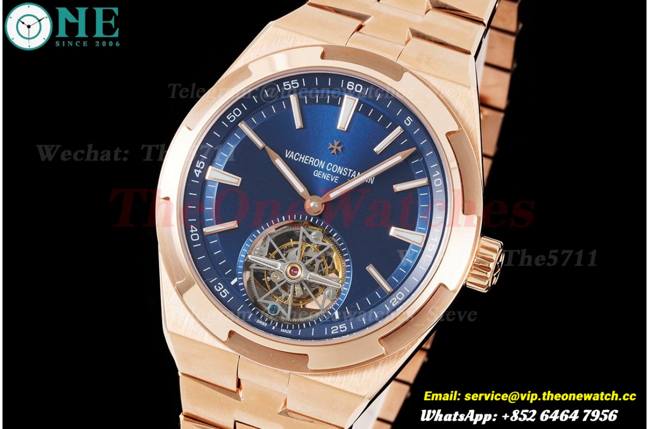 Overseas ref 6000V RG/RG Blue/Stk BBSF Tourbillon