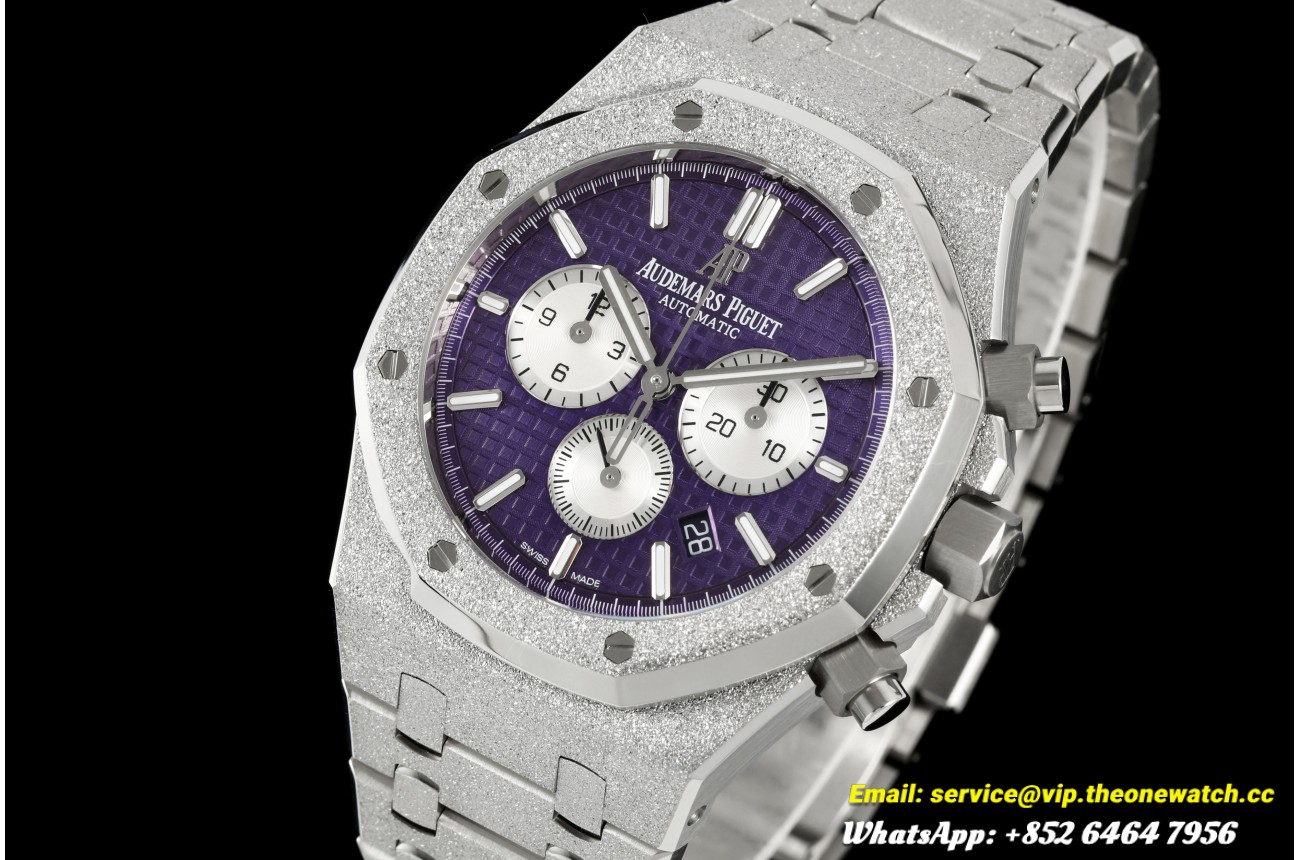 Royal Oak Chrono 26331 Frosted 41mm SS/SS Violet/White APSF DD4801