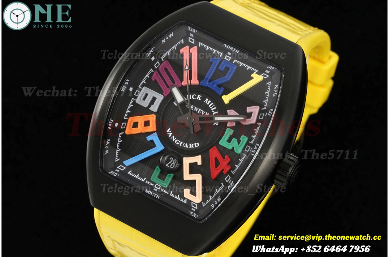 Vanguard V45 45mm PVD/RU Black/Colorful Num ABF A2824