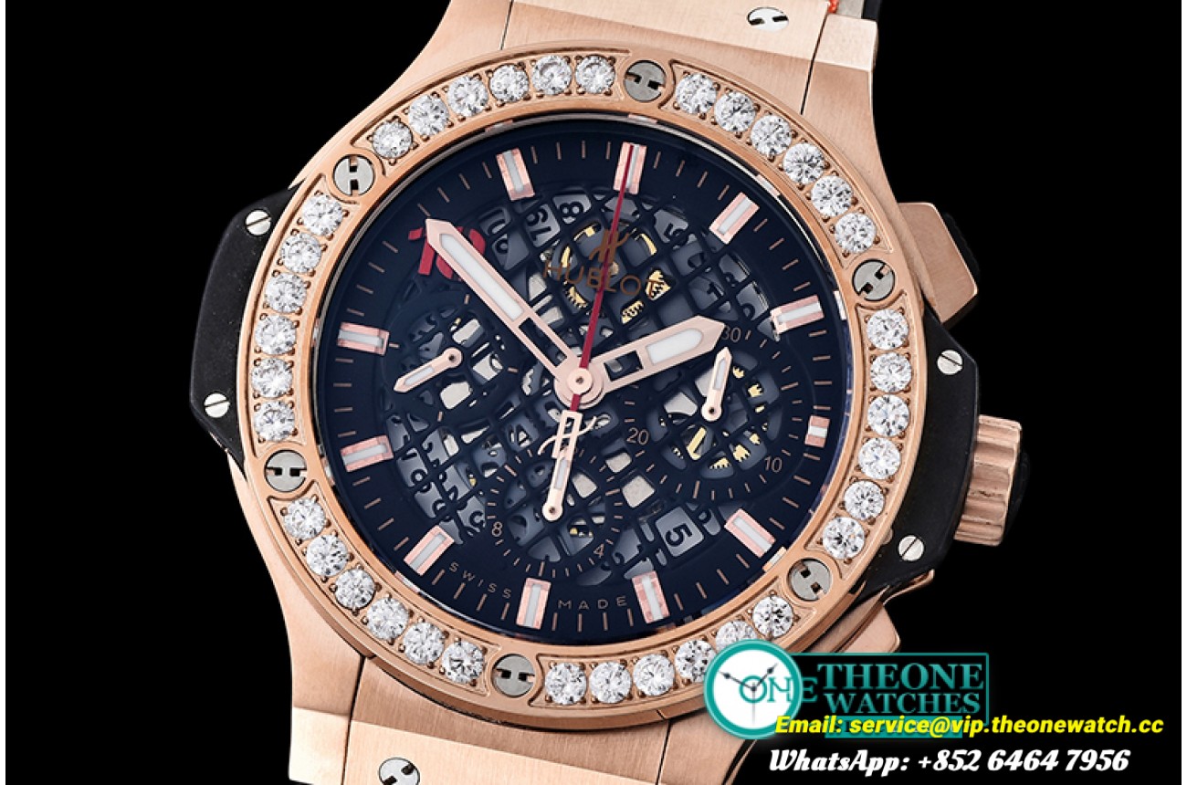 Hublot - Red Dot Bang 10th Anniv Ed Diams RG/LE A-7750