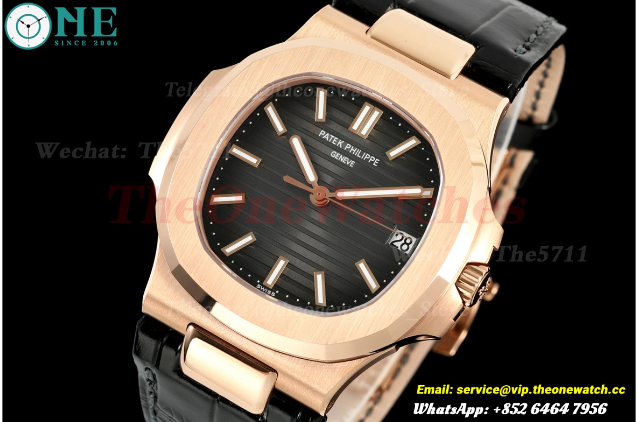 Nautilus 5711 40mm RG/LE Grey Dial DDF DD324 (Weighted Approx.101g)(SW Dial)