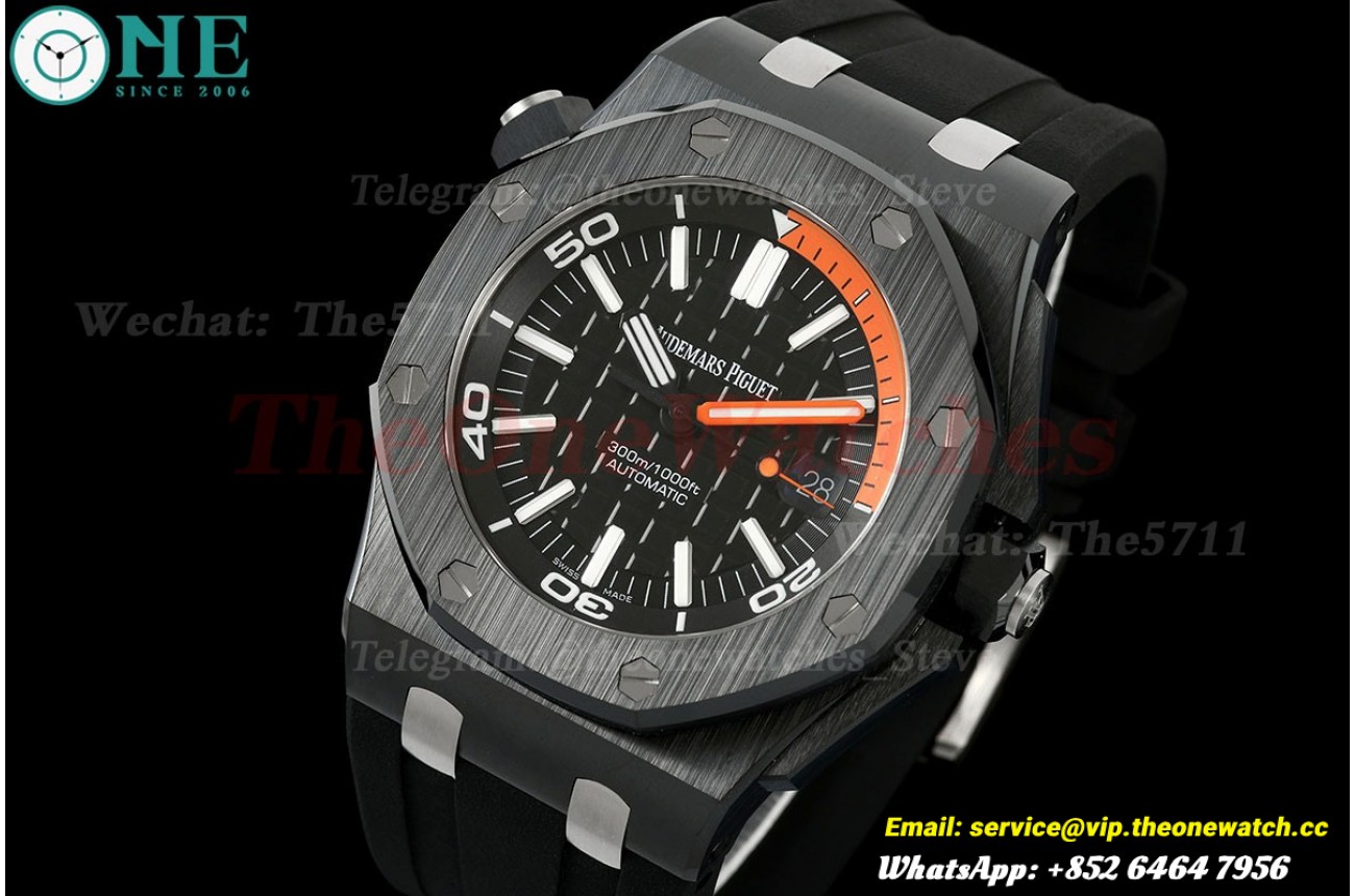 Royal Oak Diver 15707CE Black Ceramic/RU Black Dial APSF SA3120