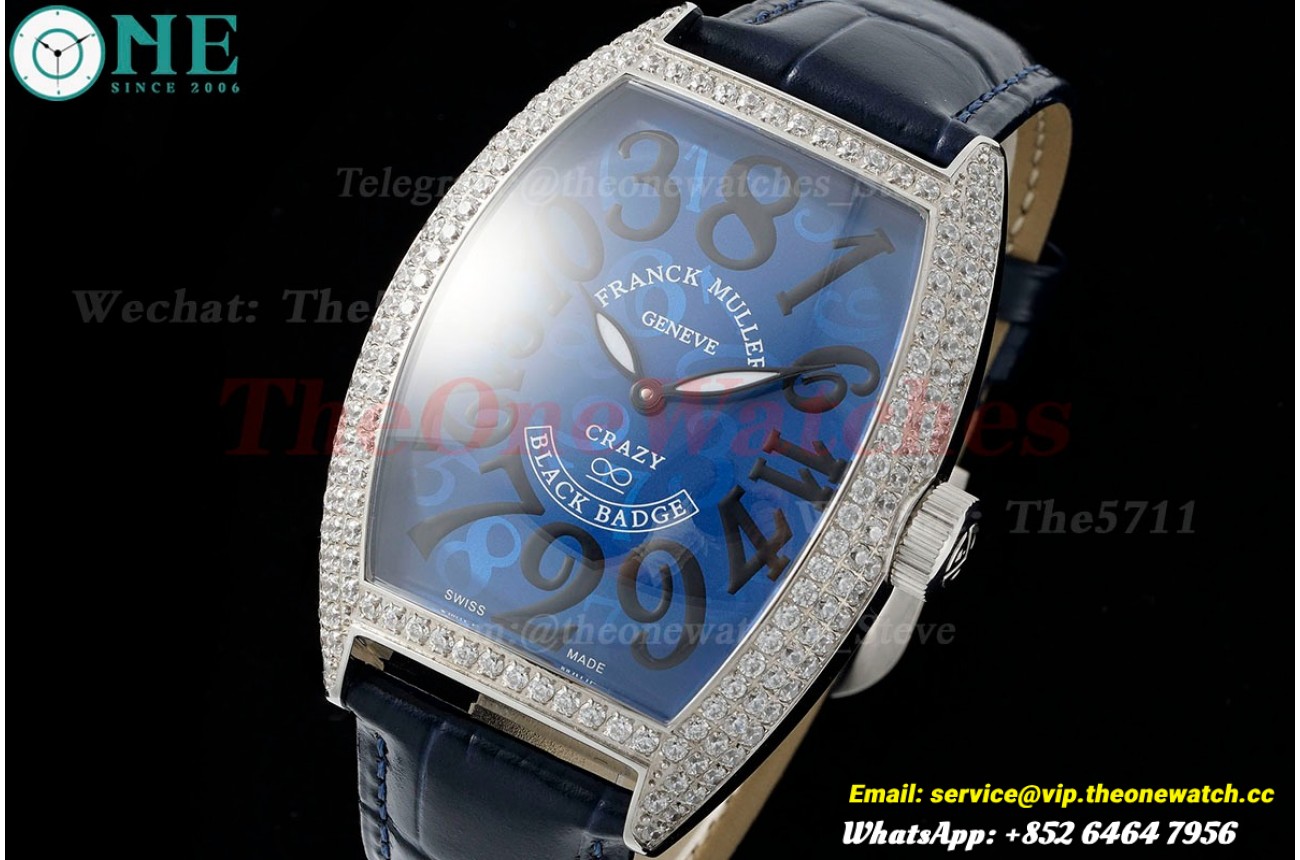 Crazy Hours 40mm Dia SS/LE Blue Dial TWF A23J