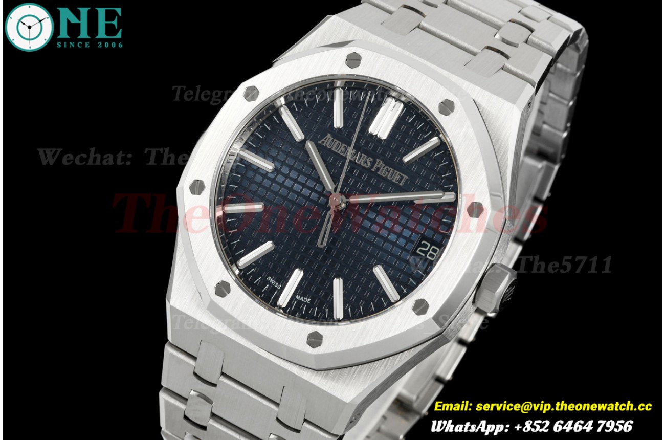 Royal Oak 41mm 15510 SS/SS Blue/Stk DDF DD4302 Super Clone