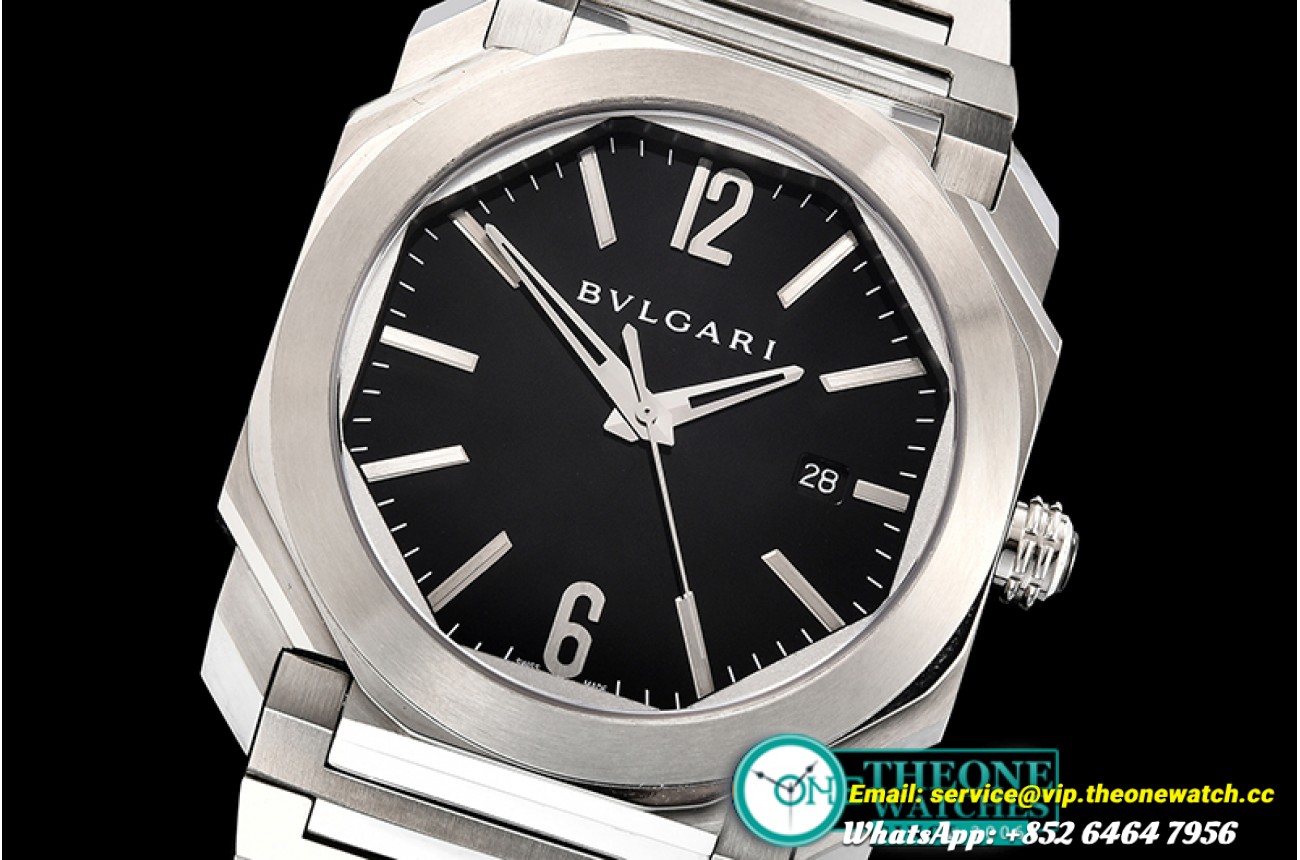 Bvlgari - Octo 38mm Automatic SS/SS Black BVF Miyota 9015