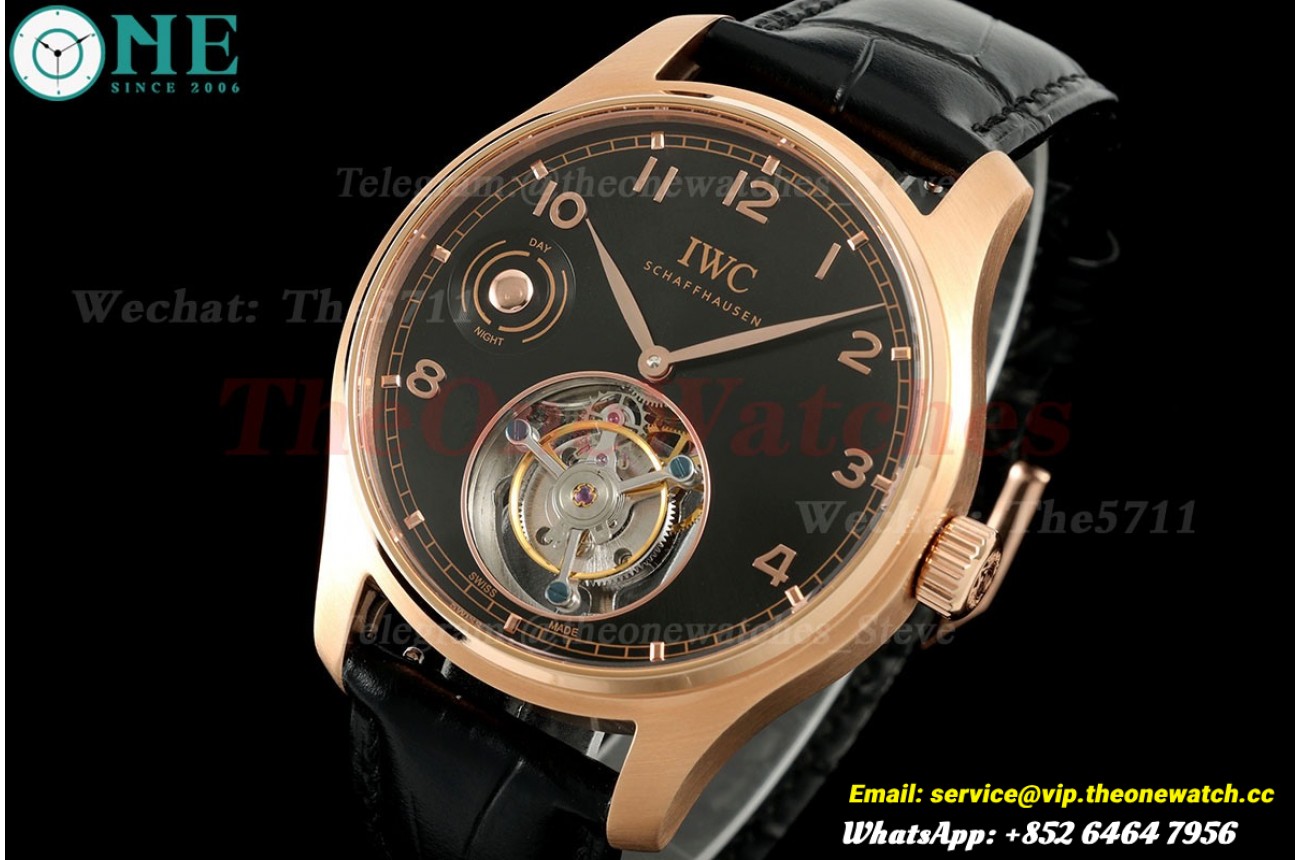 Portugieser IW545 42.4mm RG/LE Black Dial RMSF Tourb
