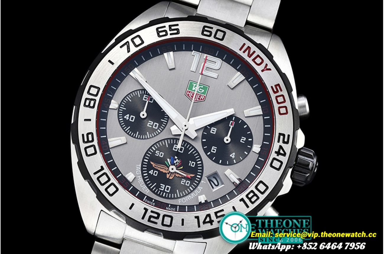 Tag Heuer - Tag F1 Indianapolis Speedway SS/SS Grey VK Qtz