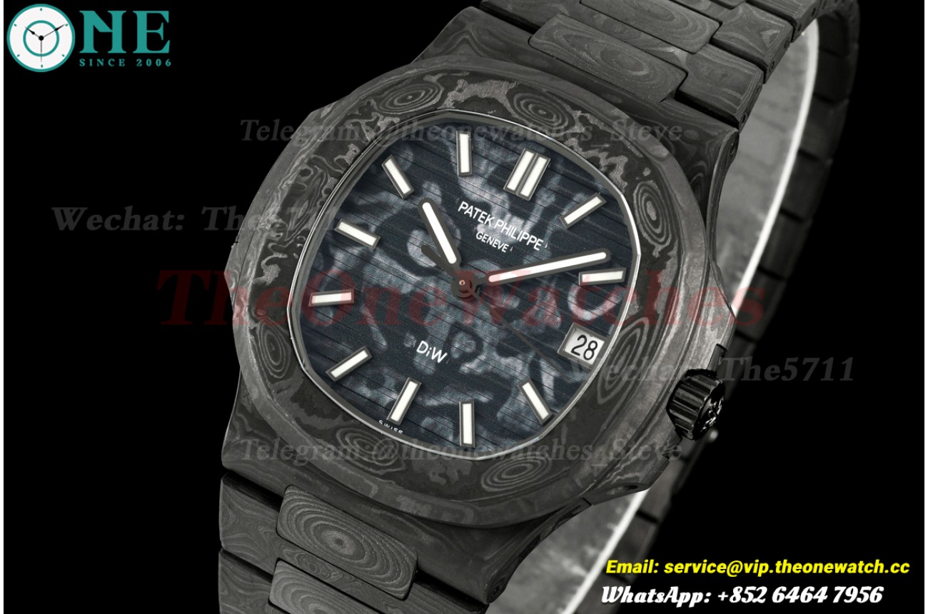 Nautilus 5711 Diw 40mm FC/FC Carbon Dial DIWF MY9015 Mod