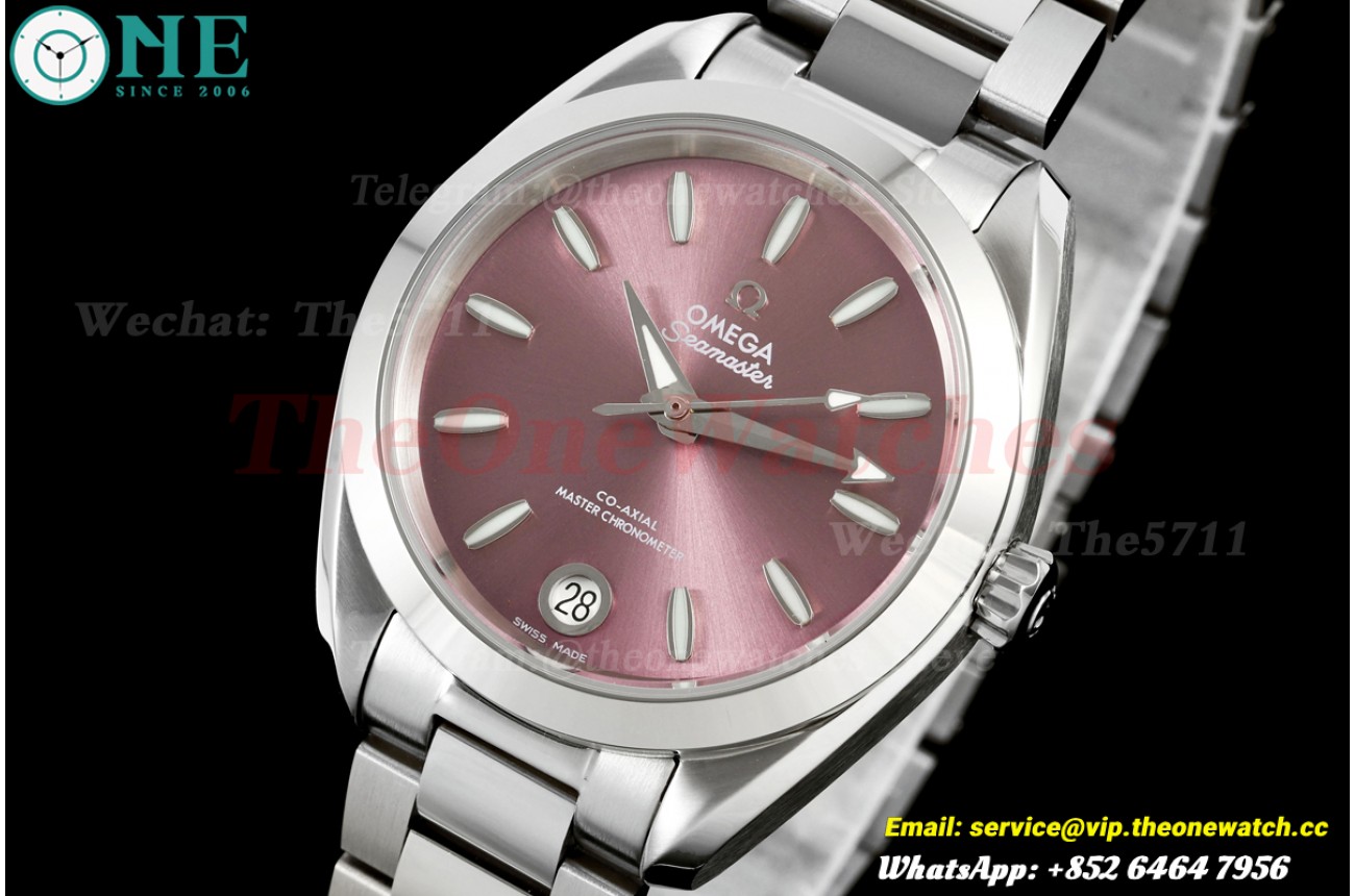 Aqua Terra Shades 34mm SS/SS Purple Dial VRSF A8800