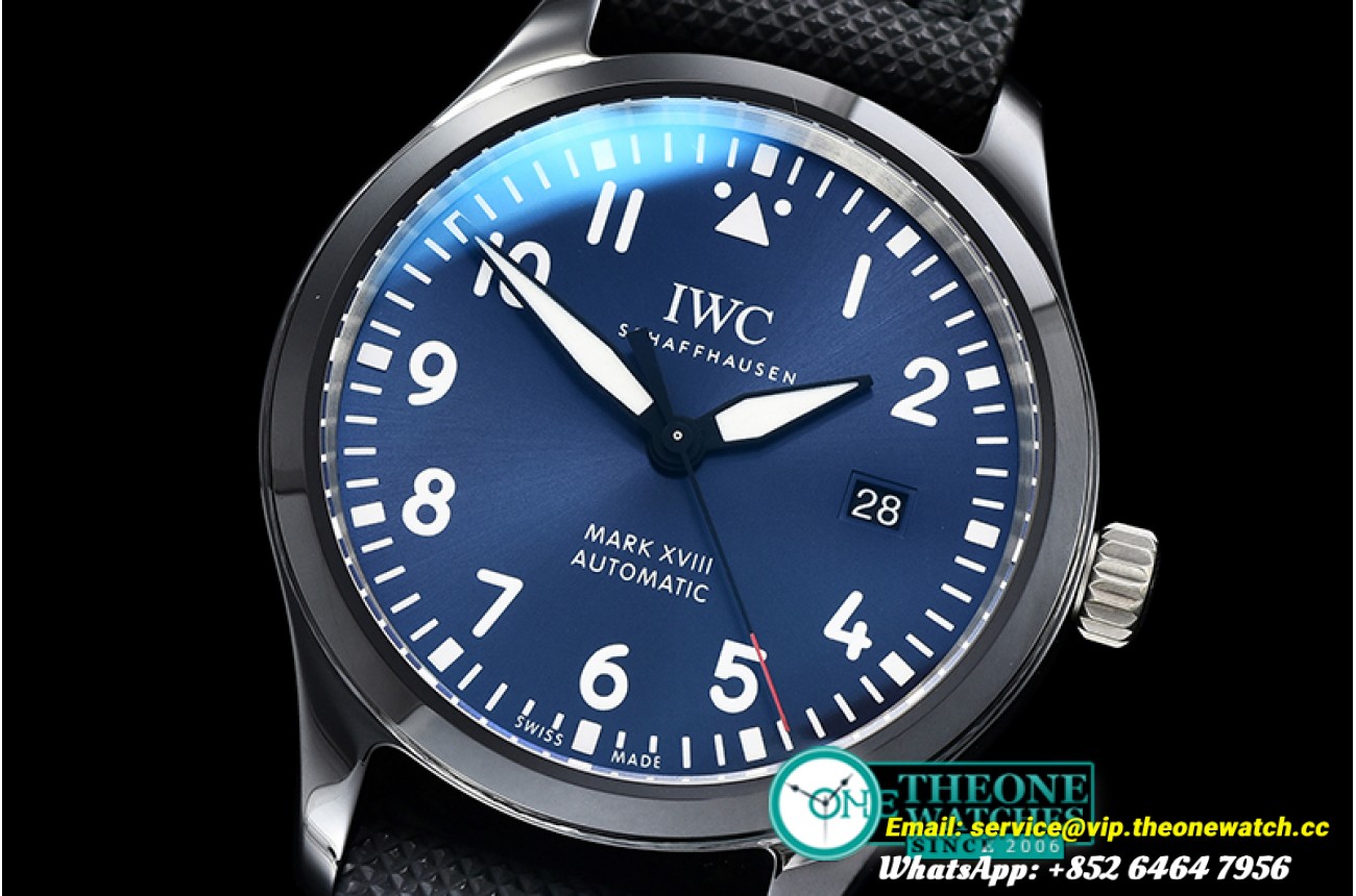 IWC -Mark XVIII IWC324703 CER/NY Blue/Num MKF V2 Miyota 9015