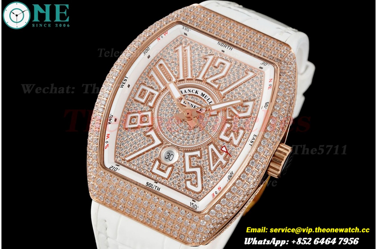 Vanguard Mens V45 RG/LE Diamonds Dial ABF A2824
