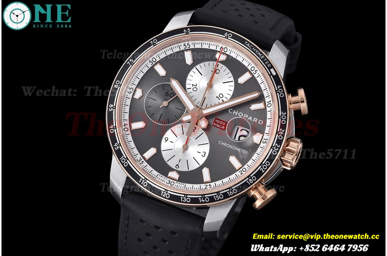 Mille Miglia Race 44mm RG/LE Grey/White Dial V7F A7750