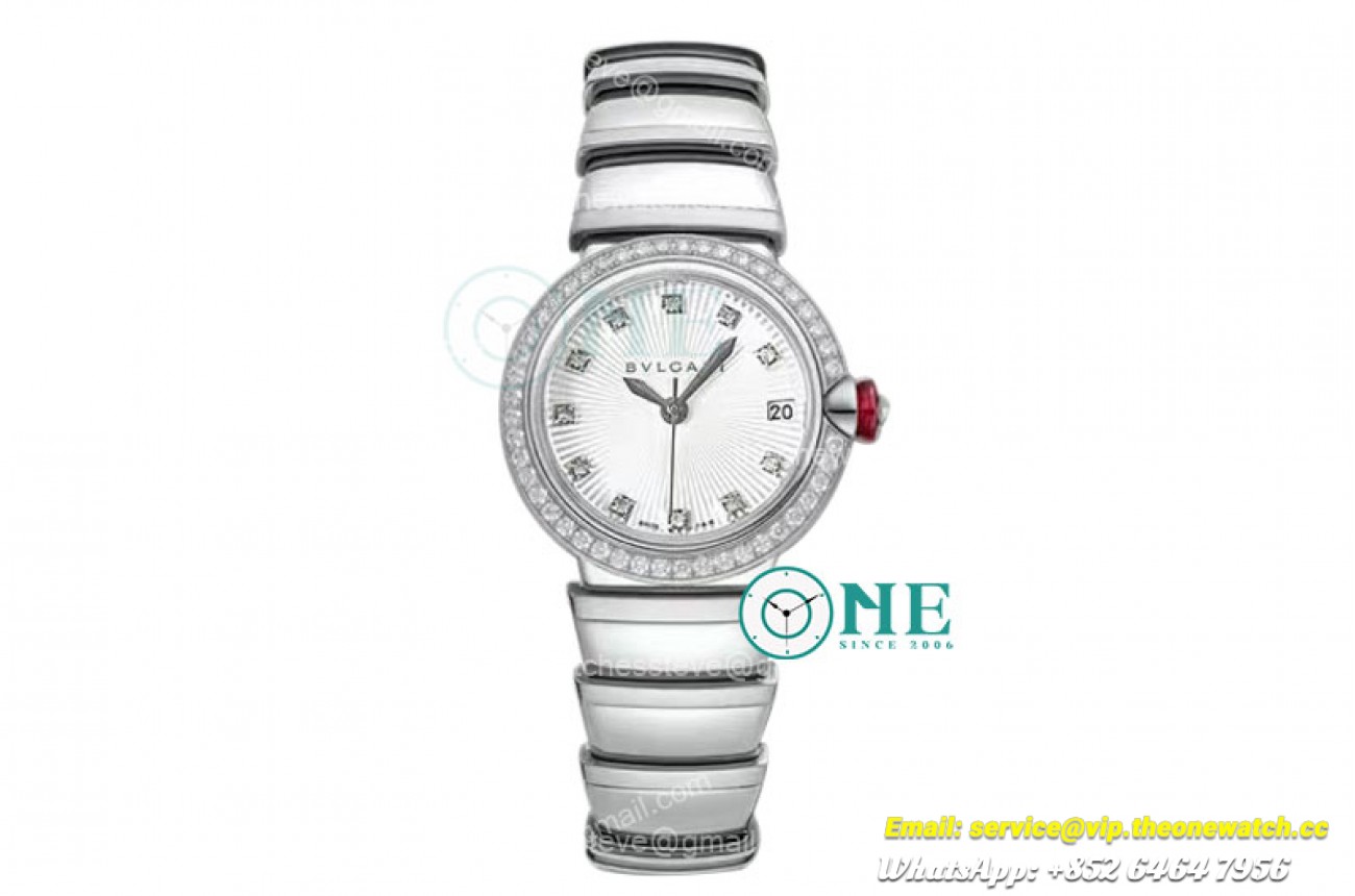 Bvlgari - Lvcea series 33mm SS/SS White/Dia Dia BVF 9015