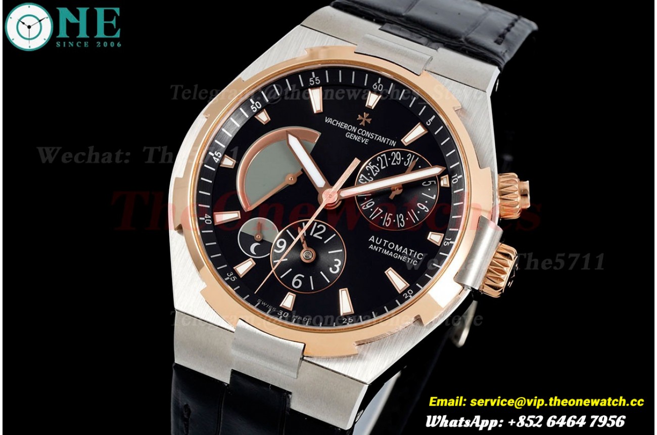 Overseas 47450 SS/LE Black Dial TWA A1222 V2