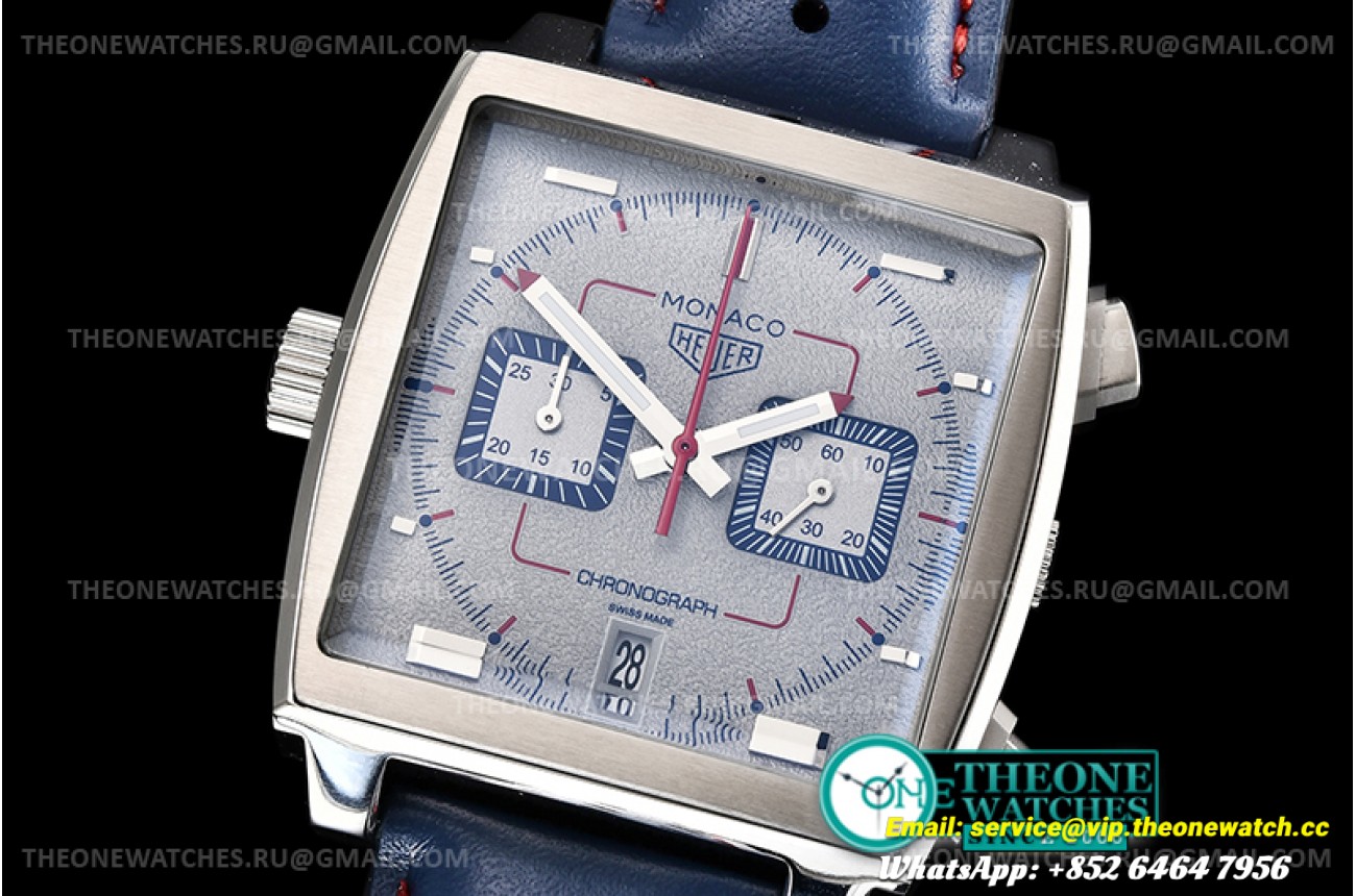 Tag Heuer - Tag Monaco Chronograph SS/LE Silver Grey Jap VK64A