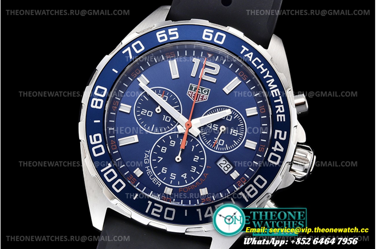 Tag Heuer - Tag F1 Chrono SS/RU Blue XTF Swiss Qtz