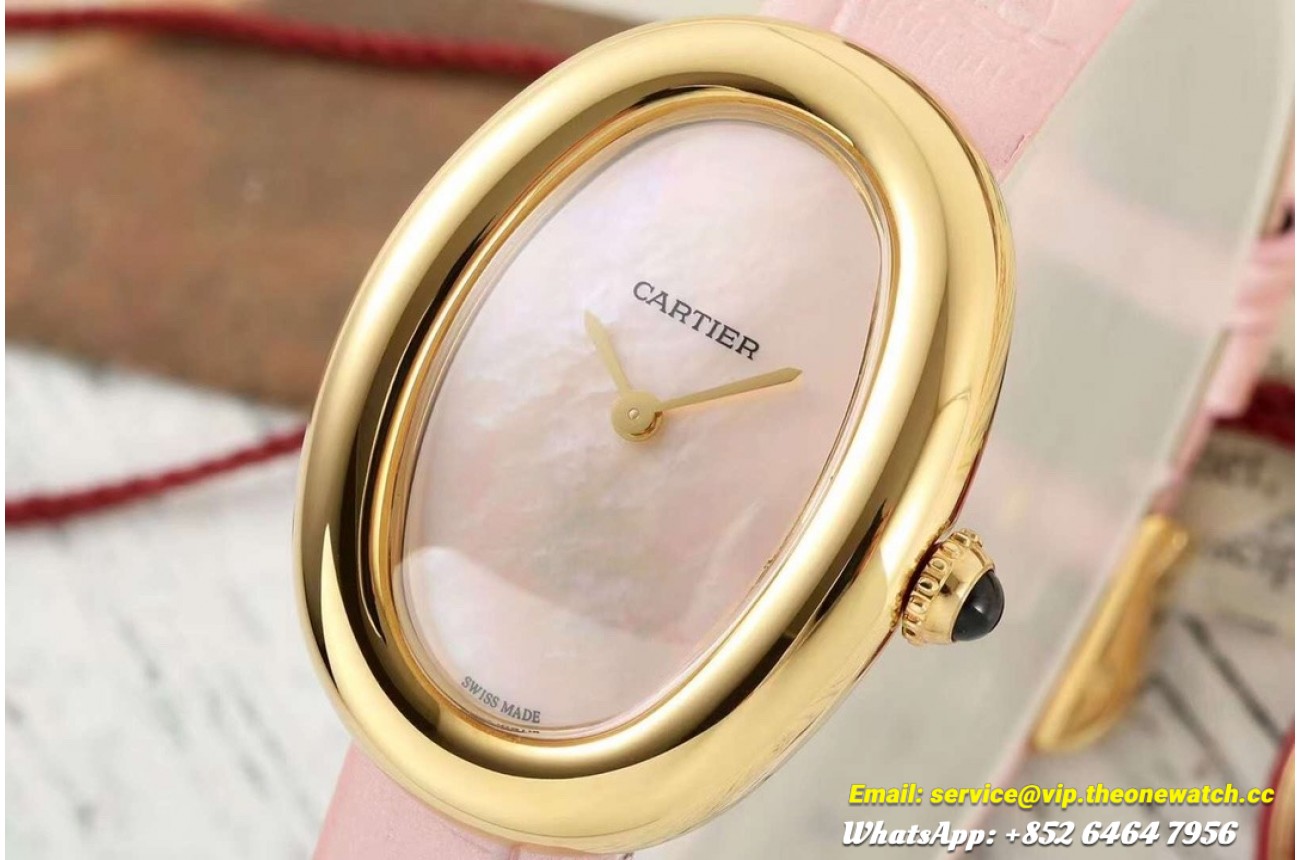 Baignoire Ladies 31mm YG/LE Pink Mop Dial AF Quartz