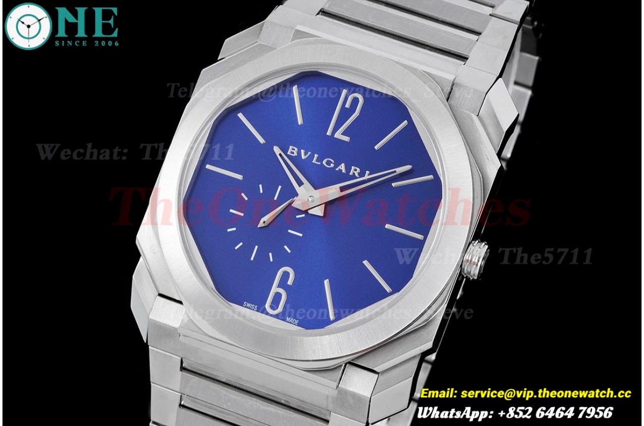 OCTO Finissimo 40mm SS/SS Blue dial BVF A138