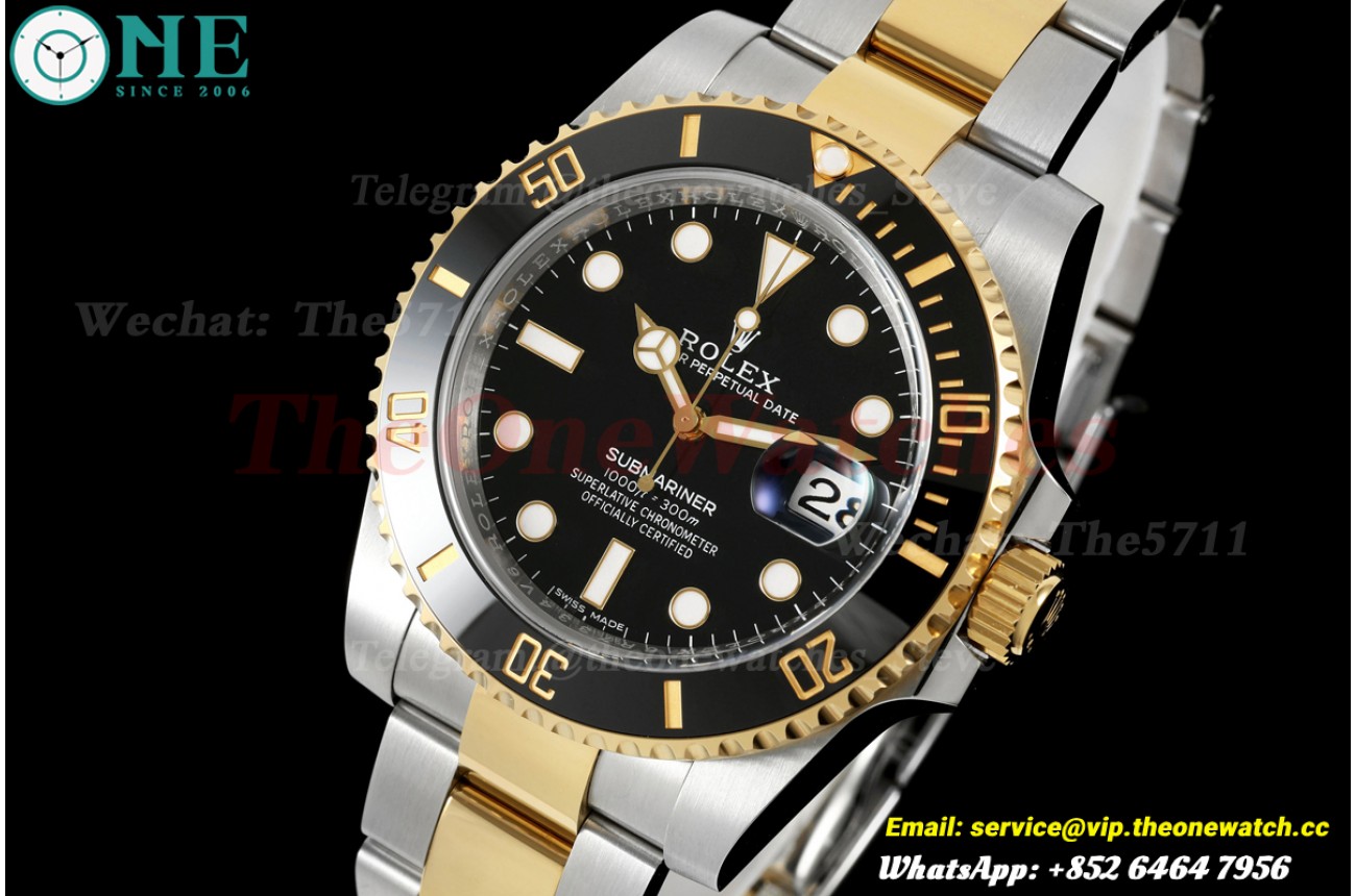 Submariner 116613LN 40mm SS/YG Black Dial WF VS3135 (Gain Weight Approx.181）