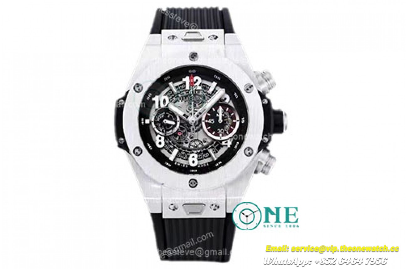 Hublot - Big Bang Unico Sapphire 45mm Wht SS/RU Blk A7750