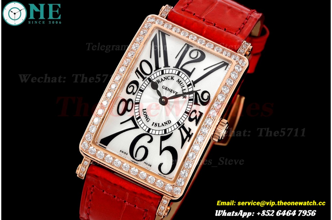 Long Island Ladies Diamond Bezel RG/LE White Dial APSF Quartz