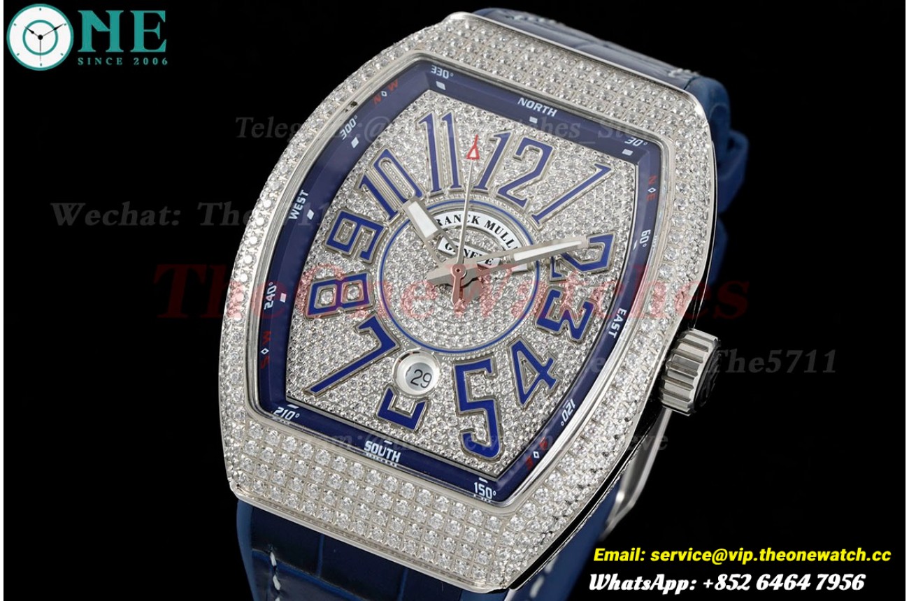 Vanguard Mens V45 SS/LE Diamonds Dial ABF A2824