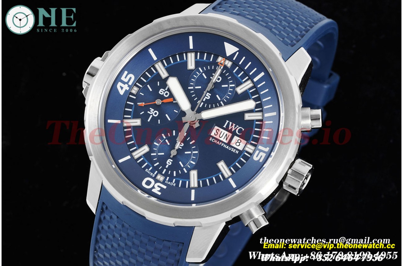 IWC - Aquatimer Chrono 44mm blue/Stk SS/RU V6SF A7750