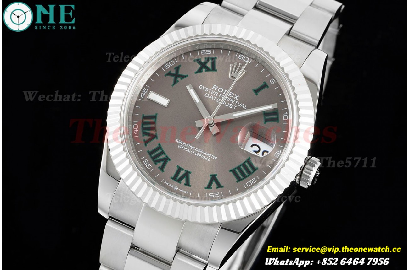 Datejust 126334 41mm Oyster 904L Grey/Rmn SS/SS GMF VR3235