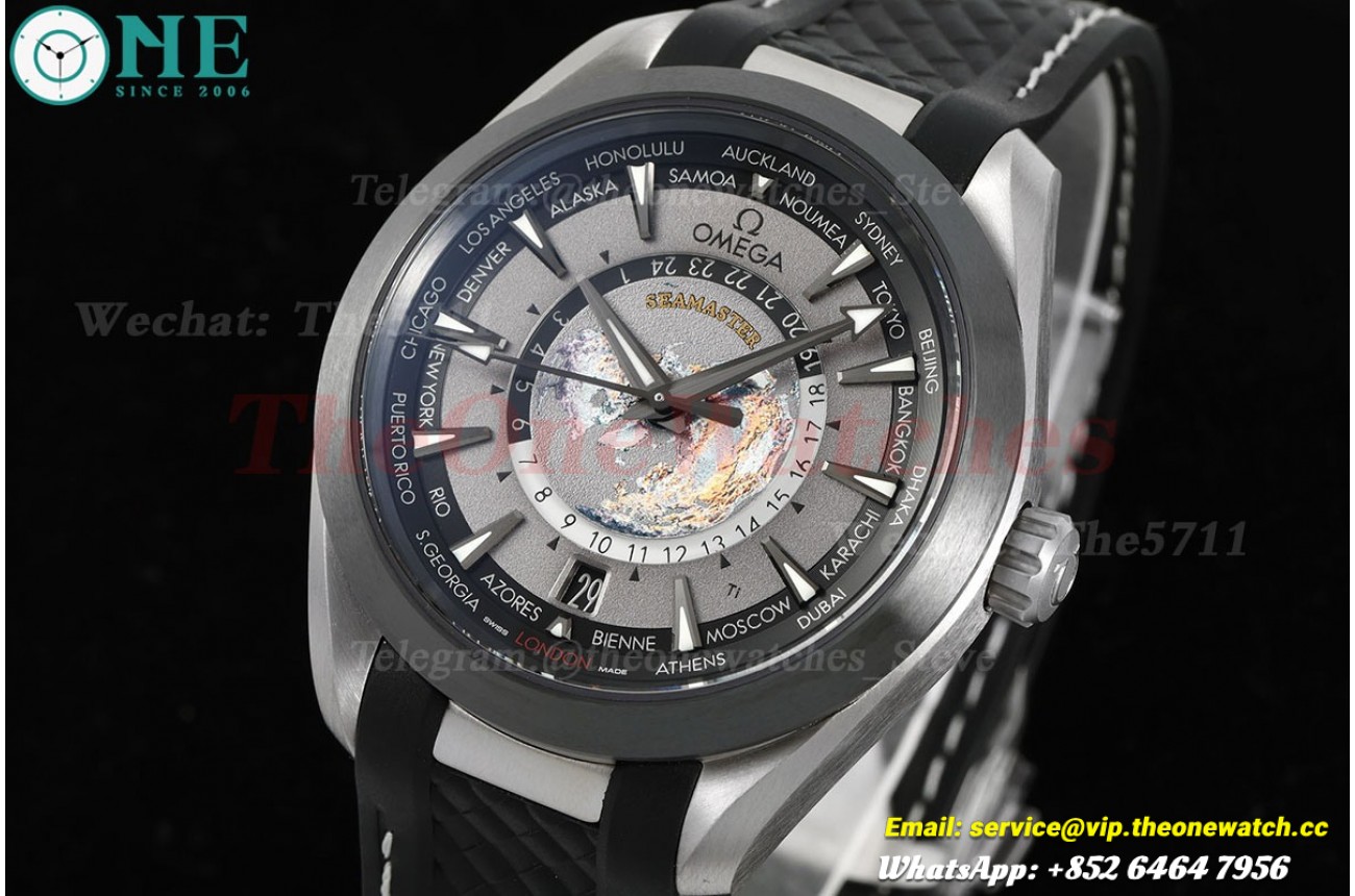 Aqua Terra 150M Worldtimer 43mm Ti/RU Grey Dial VSF A8938