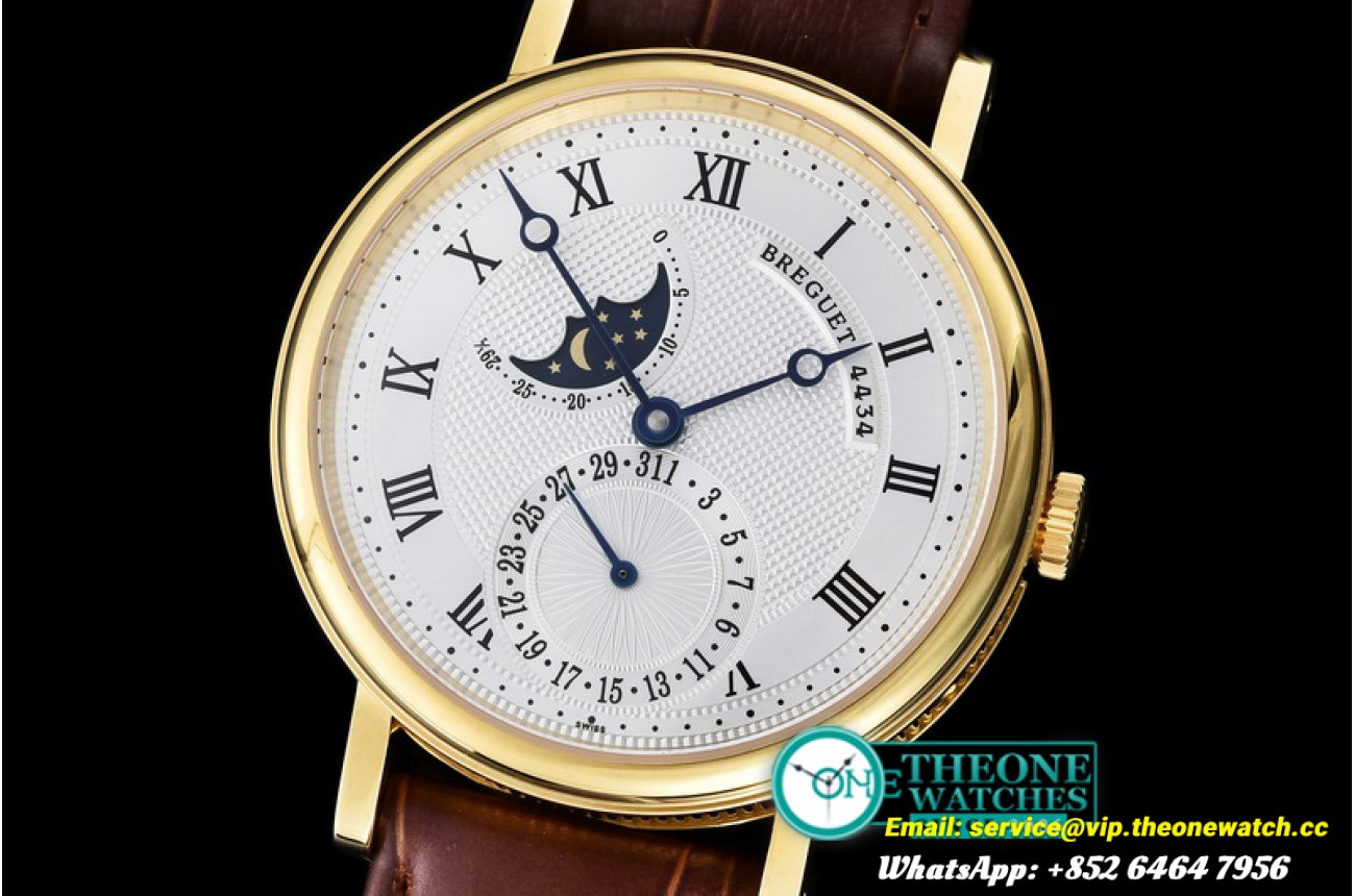 Breguet - Classique SS Moonphase YG/LE White Miyota 9015