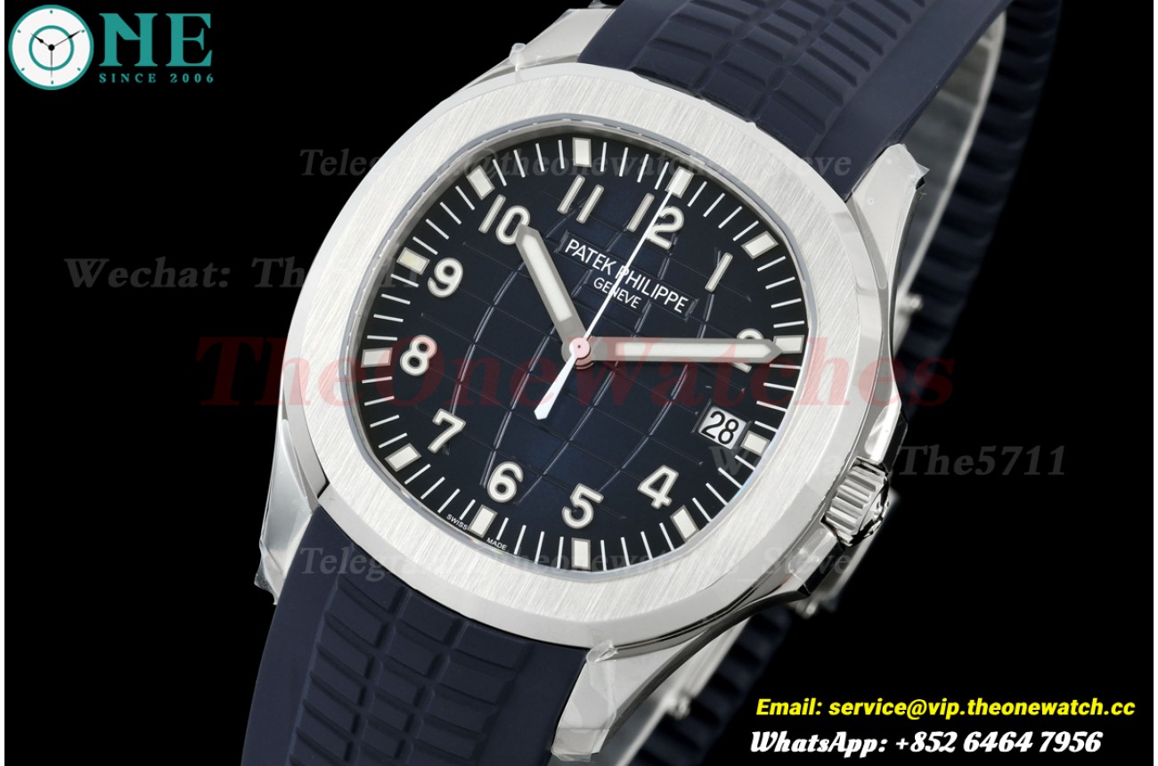 Aquanaut 5168G 42mm SS/RU Blue/Num VF DD324 (Gain Weight)