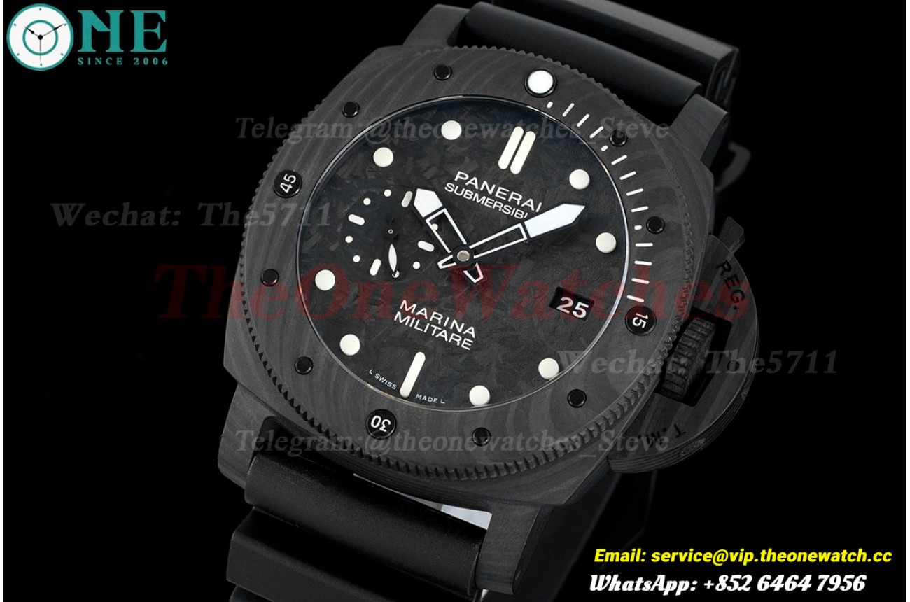 Submersible PAM979 47mm Carbon/RU Carbon Dial VSF P9010