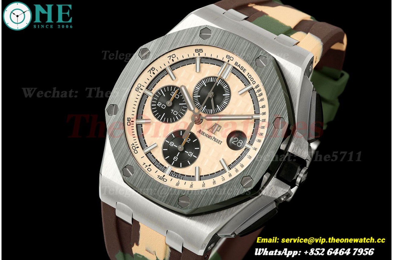 Royal Oak Offshore 26400SO 44mm SS/RU Brown Dial JF A3126