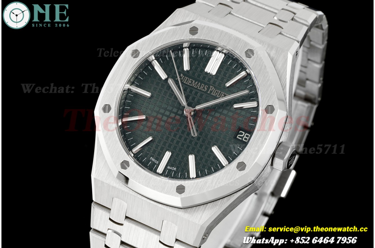 Royal Oak 41mm 15510 SS/SS Green/Stk DDF DD4302 Super Clone