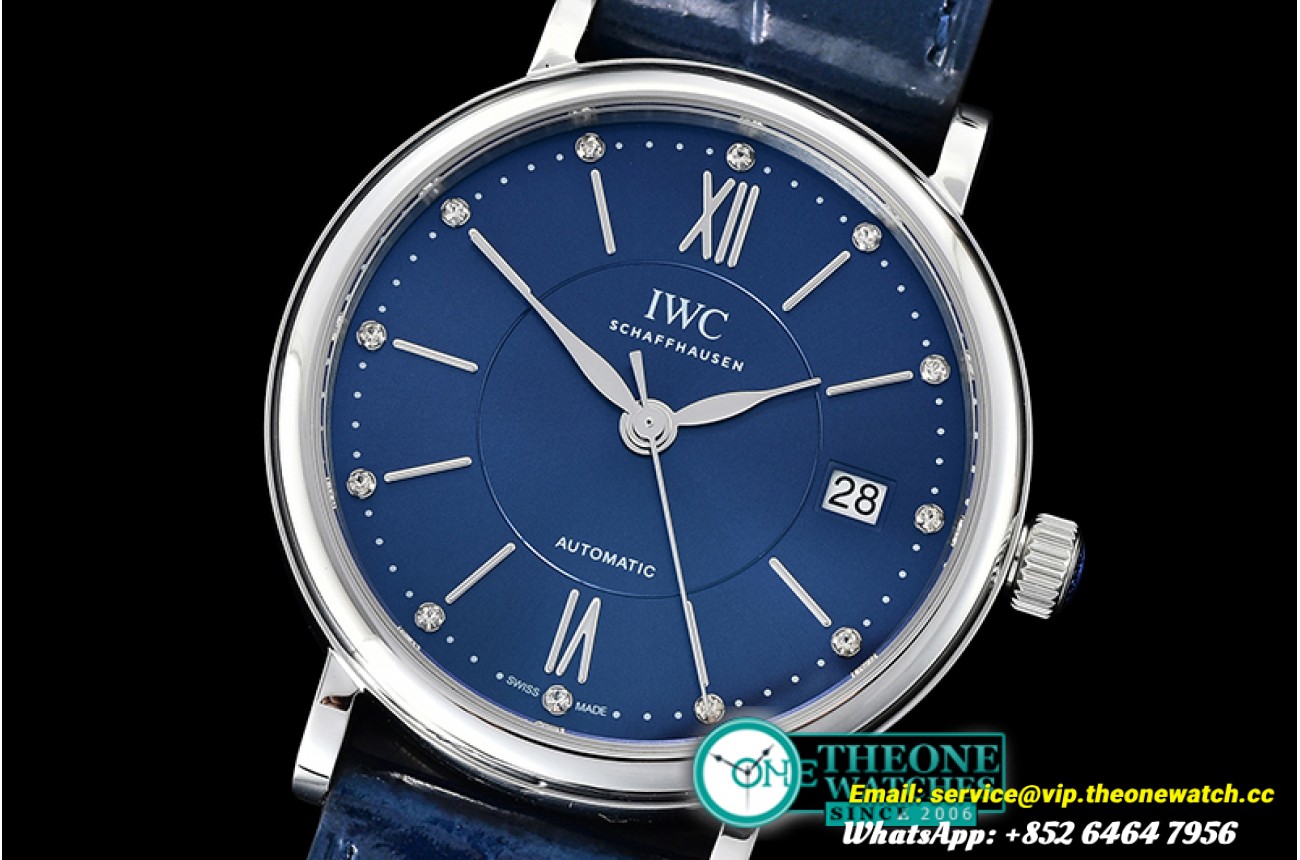 IWC - Portofino Automatic 37mm SS/LE Blue/Diam MKF MY9015