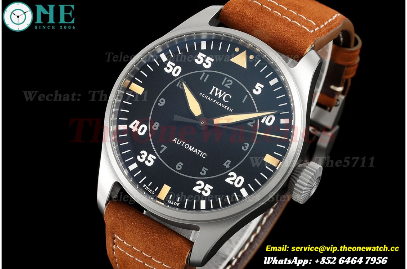 Big Pilot Spitfire 43mm TI/LE Black Dial M+ 8N24