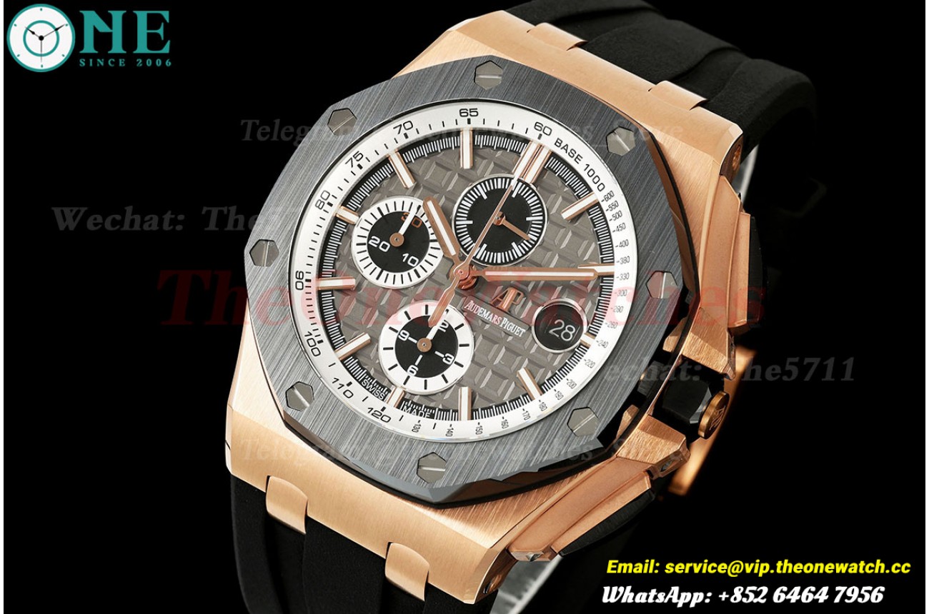 Royal Oak Offshore 26401RO 44mm RG/RU Grey Dial JF A3126