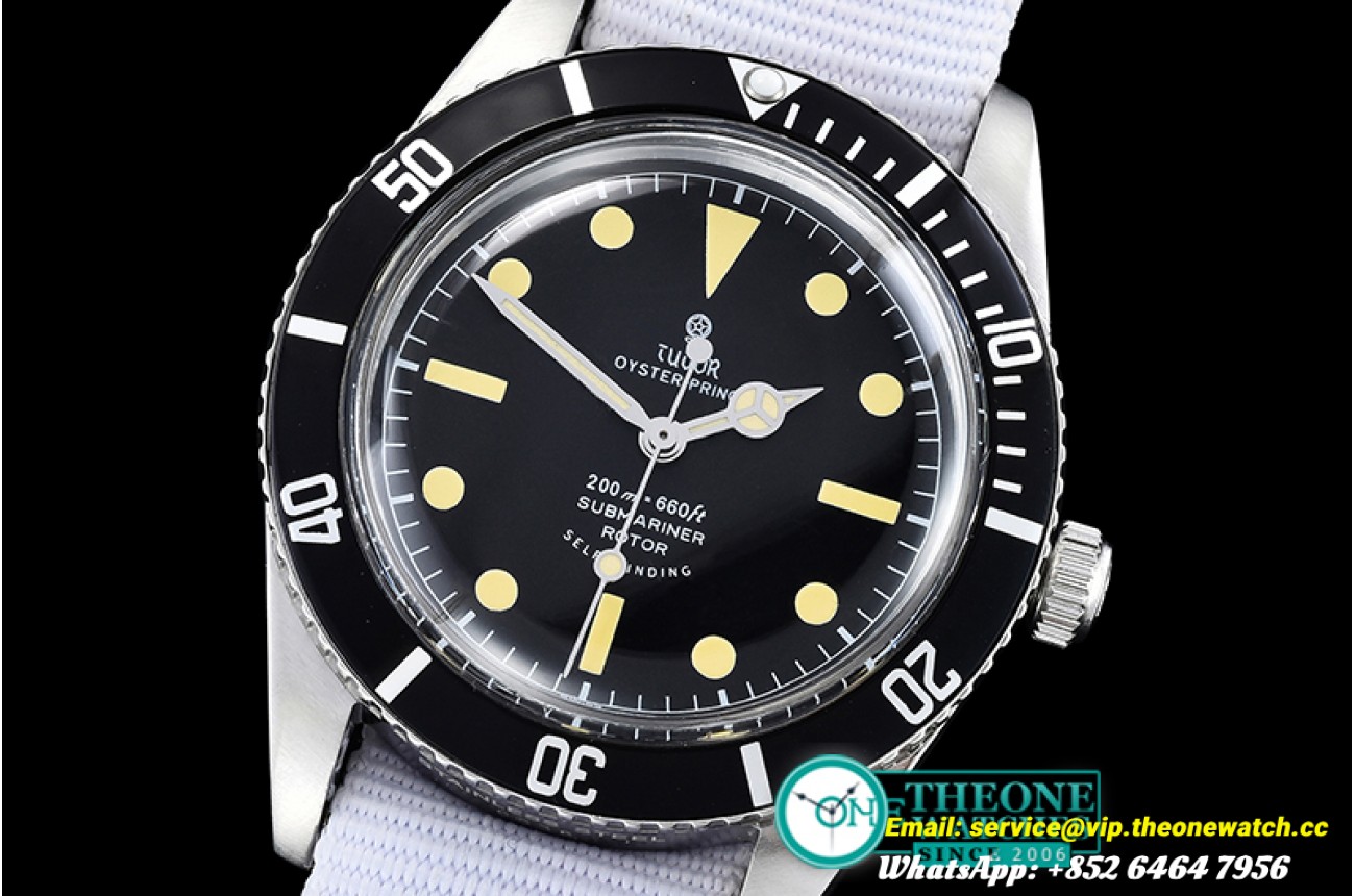 Tudor - Vintage SUB Ref. 6636 (1958) SS/NY (White) A2836