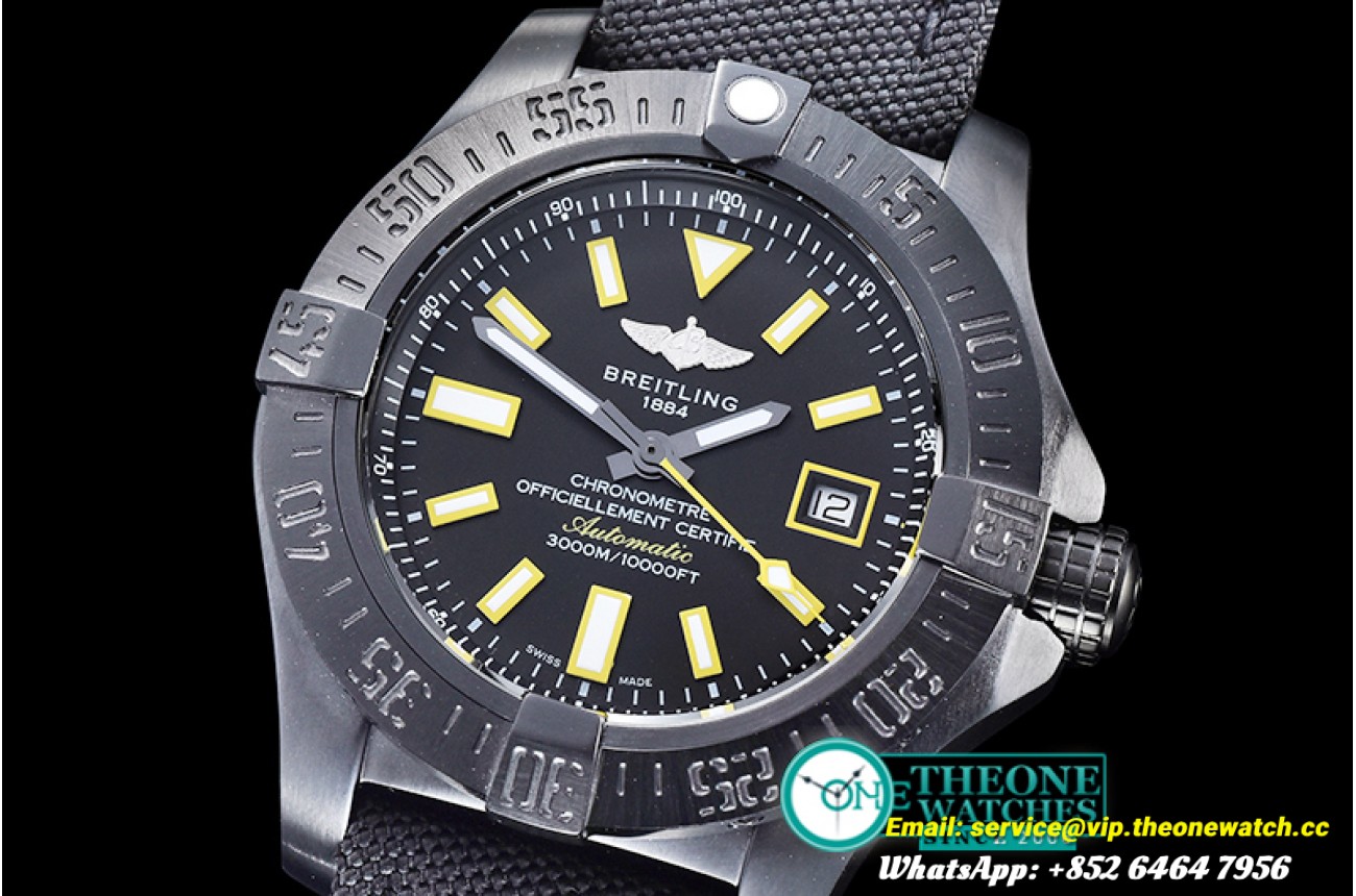 Breitling - Avenger Seawolf 45mm DLC/LE Yellow ANF Asia 2836