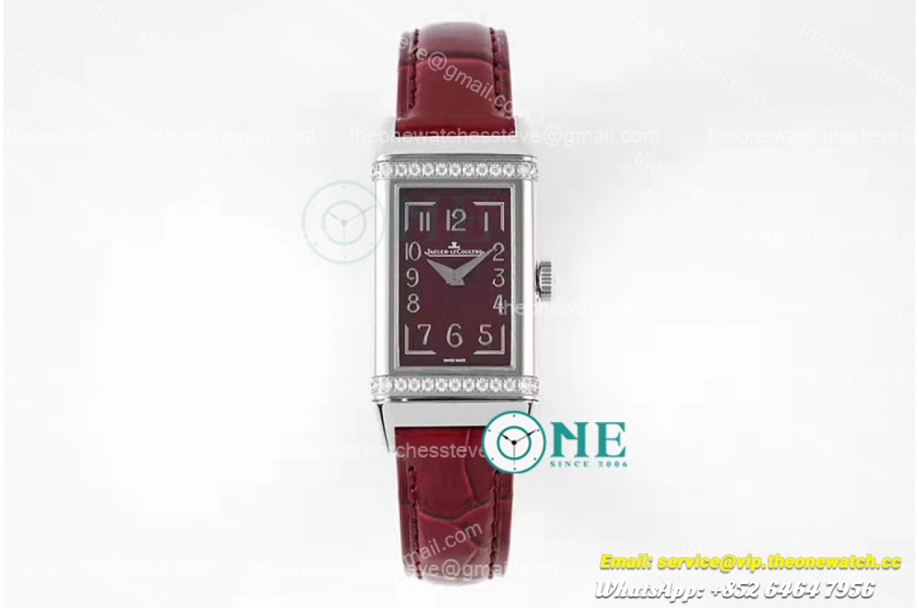 Jaeger Lecoultre - Reverso One Ref 3288560 Dia SS/LE Red IMF Swiss Qtz