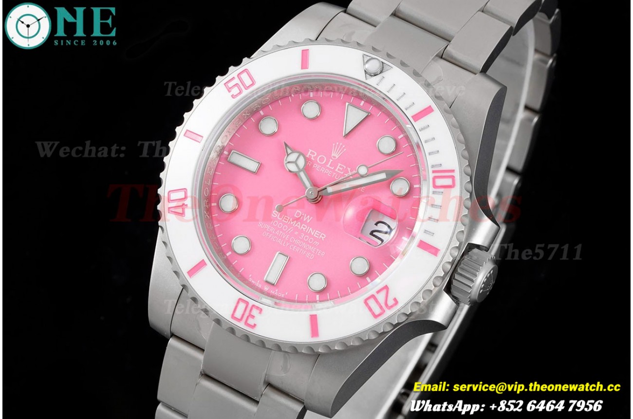 Submariner DIW 40mm SS/SS Pink/Dot VSF VS3135