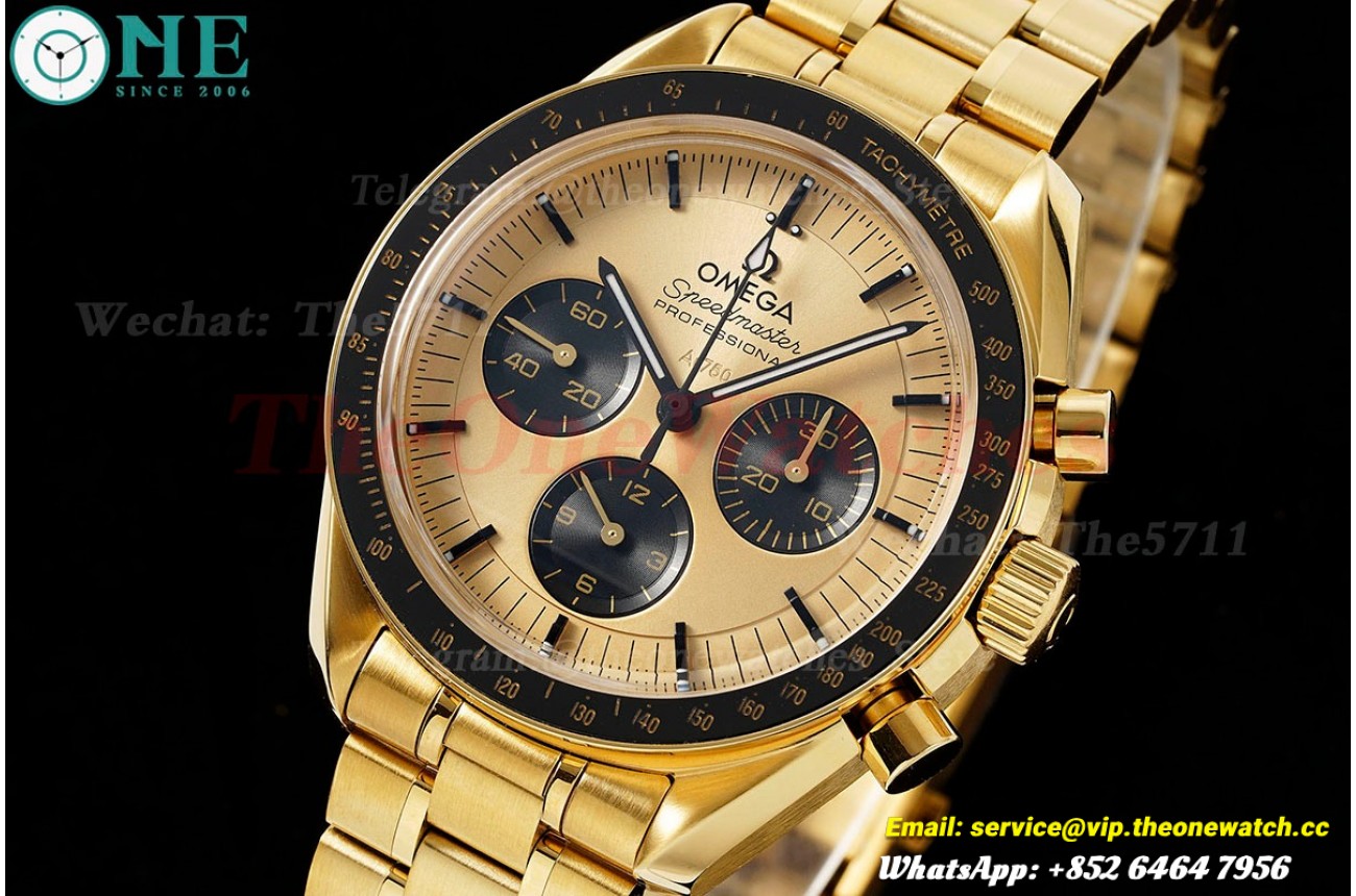 Speedmaster 41mm YG/YG Gold Dial RMF A3861