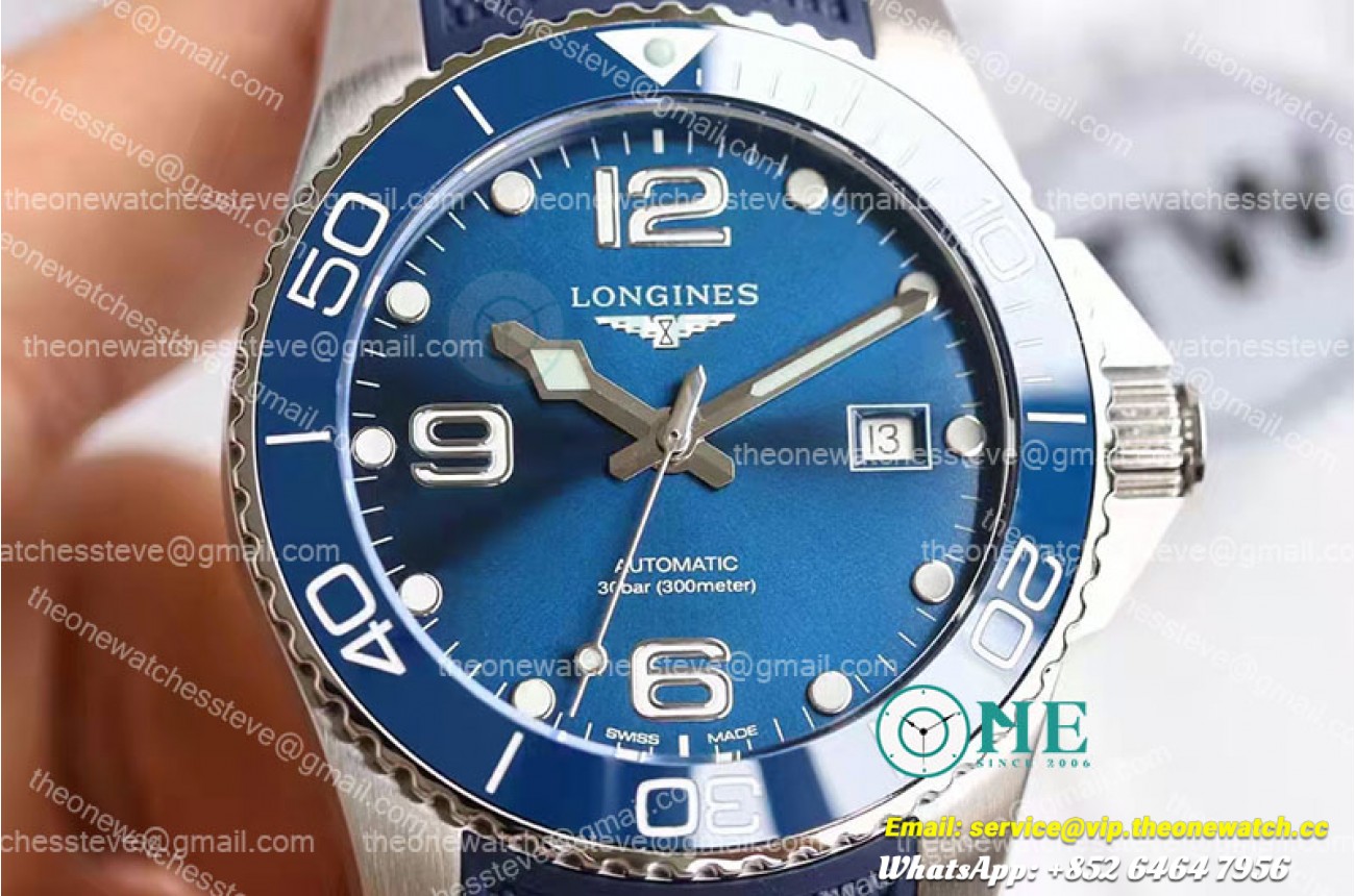 Longines - HydroConquest Mens SS/RU Blue TWF Asia 2824