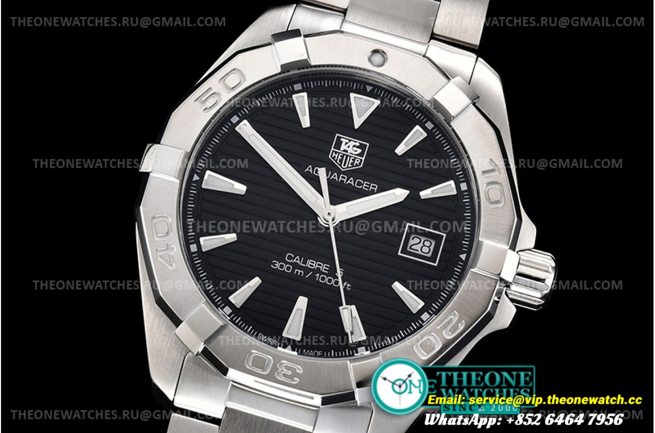 Tag Heuer - Aquaracer Caliber 5 41mm SS/SS Black XTF SW200