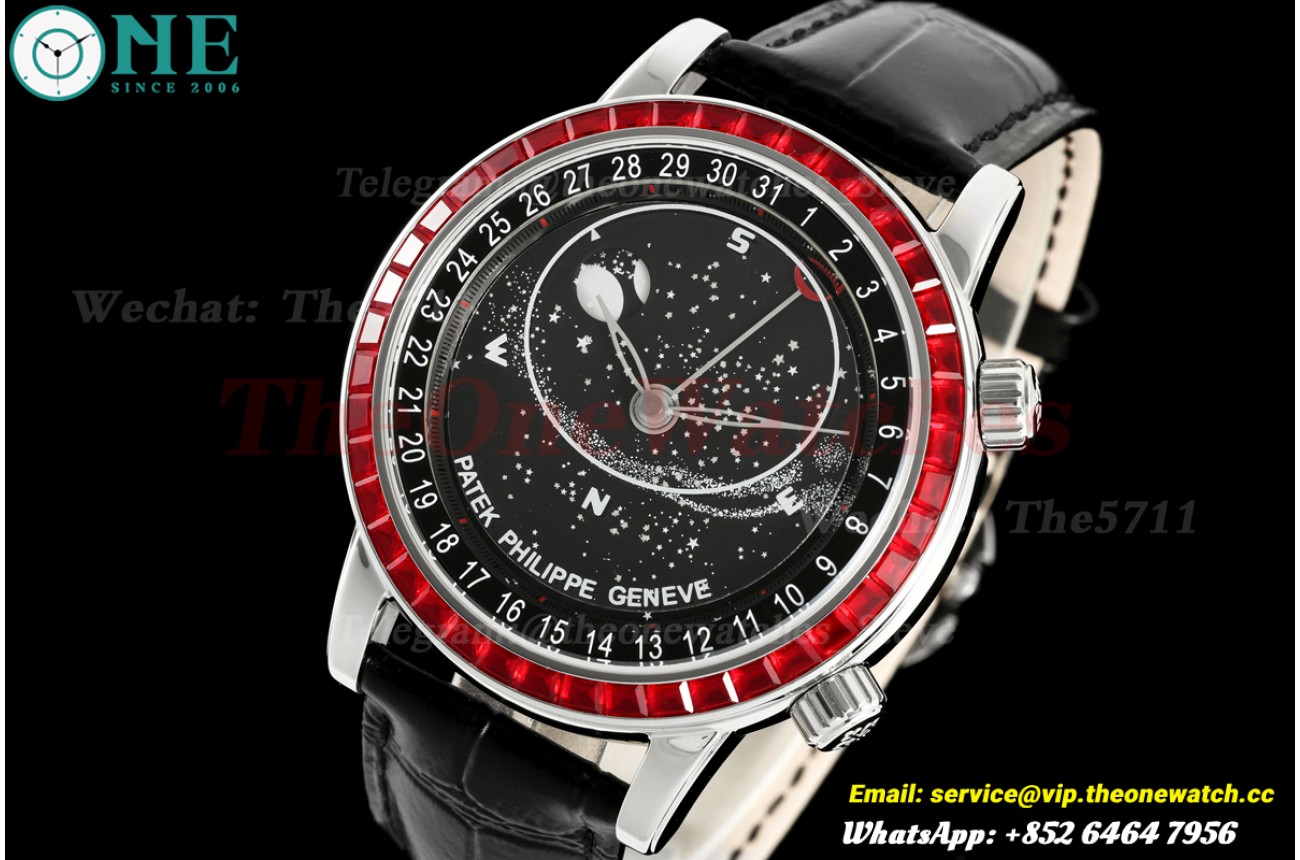 Celestial Sky Moon 6104G 42mm  SS/LE Black Dial 3KF A240